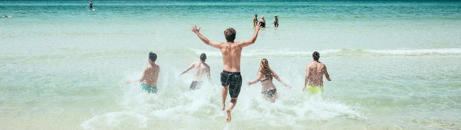 Beach vacation paid for with financing.