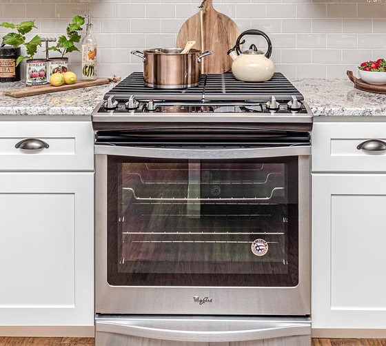 An oven that was bought with a loan.