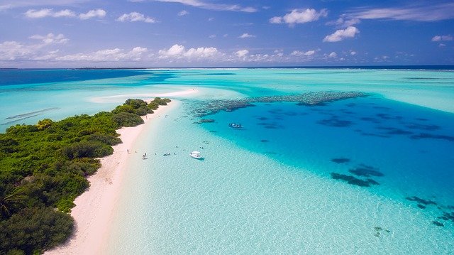 Vacation at a beach.