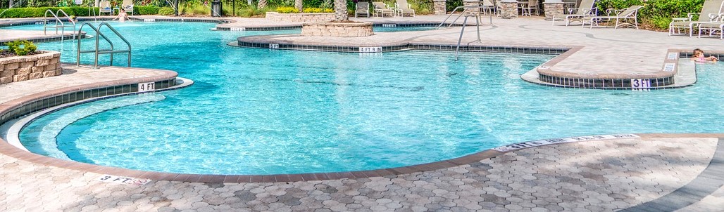 A commercial pool. 